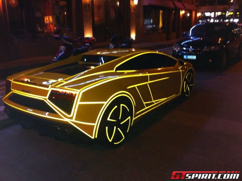 Illustration for article titled Tron cars are the latest fad in China